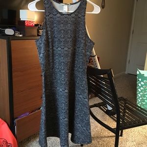 H&M Black and White Dress